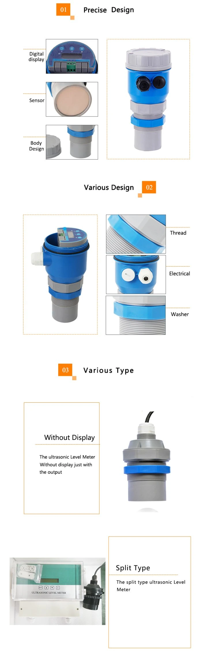 Long Range Car Parking System Ultrasonic Water Level Sensor